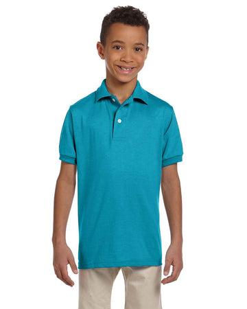 Jerzees 437Y Youth SpotShield Jersey Polo